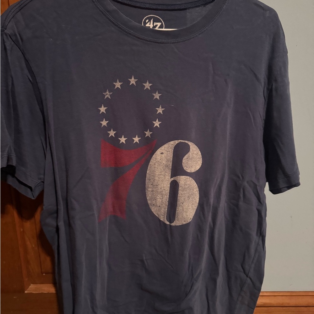 47 Navy Blue Philadelphia 76ers Graphic T-Shirt